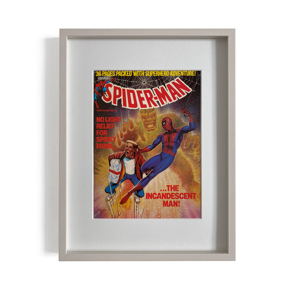 SPIDER-MAN COMIC, 1985, framed (SP12011985)– FRAMED selected art